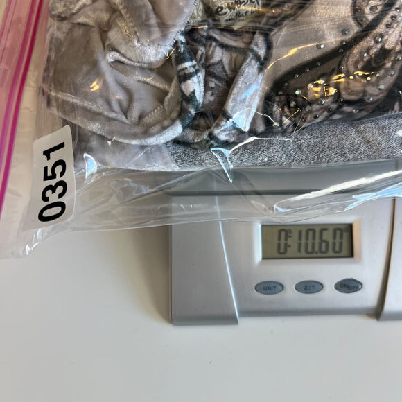 Whimsigoth One World Top Womens 1X Grey Velvet Rhinestone Boho Flowy Y2K Fairy - Picture 11 of 11